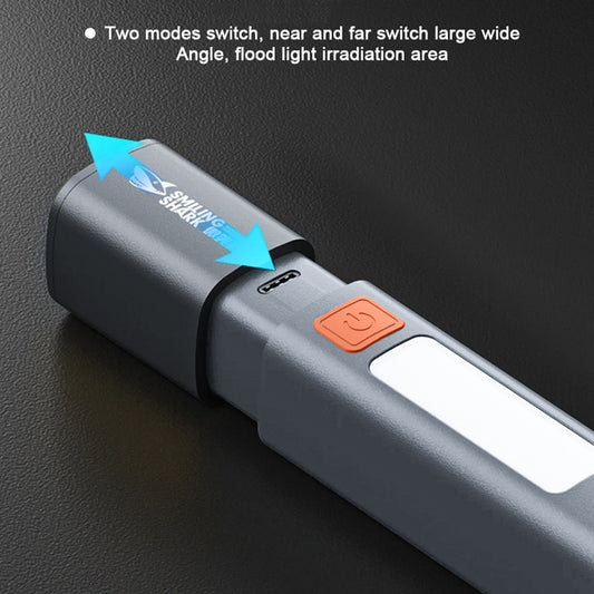 ক্যাম্পিং আউটডোর মিনি চার্জিং এক্সট্রা হুড মাল্টি-ফাংশন টর্চলাইট