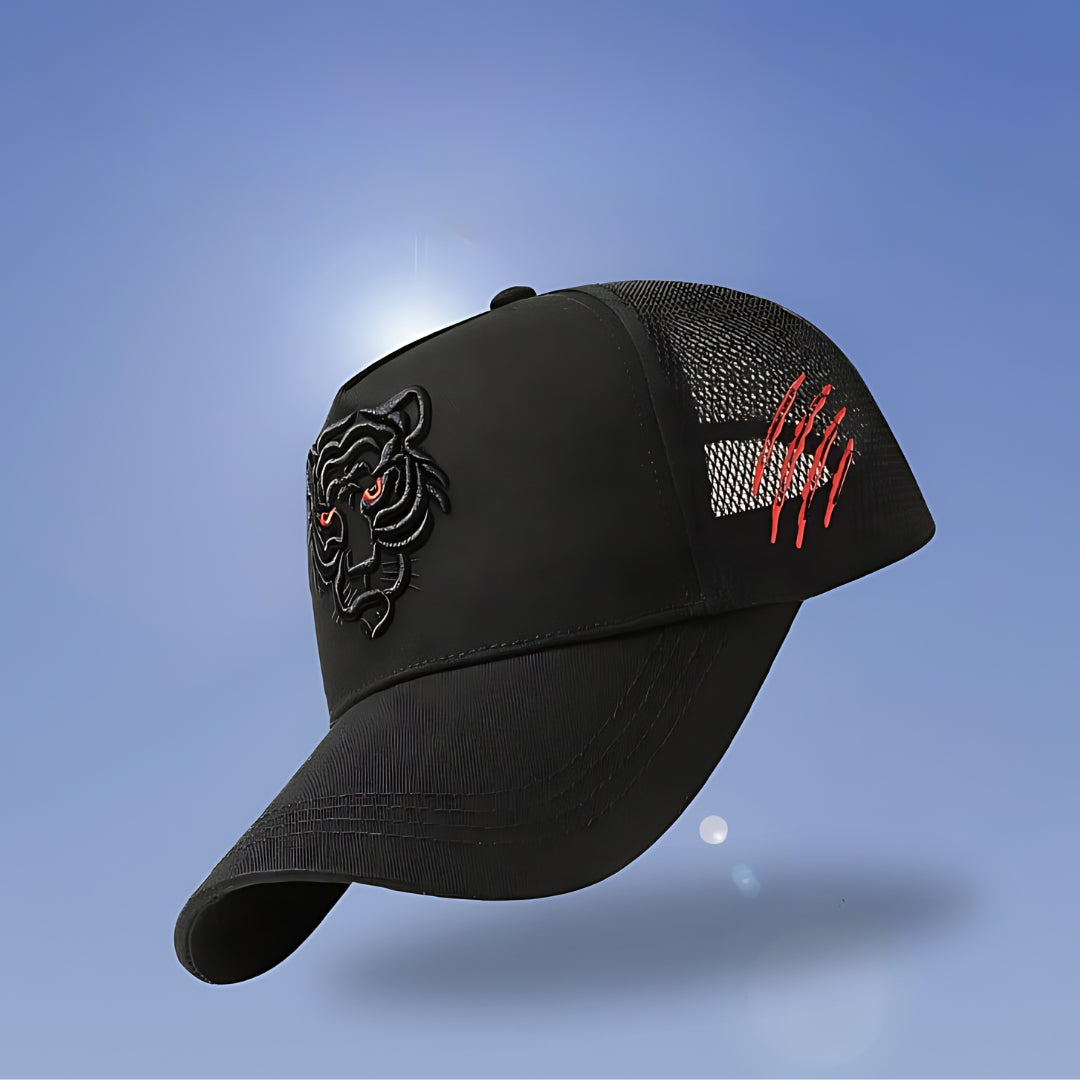 Tiger head embroidery high quality, light summer cap