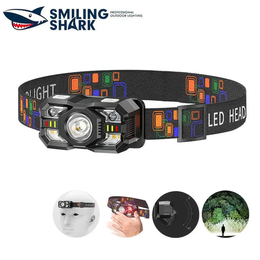 Outdoor red and white bifocal mini portable headlamp