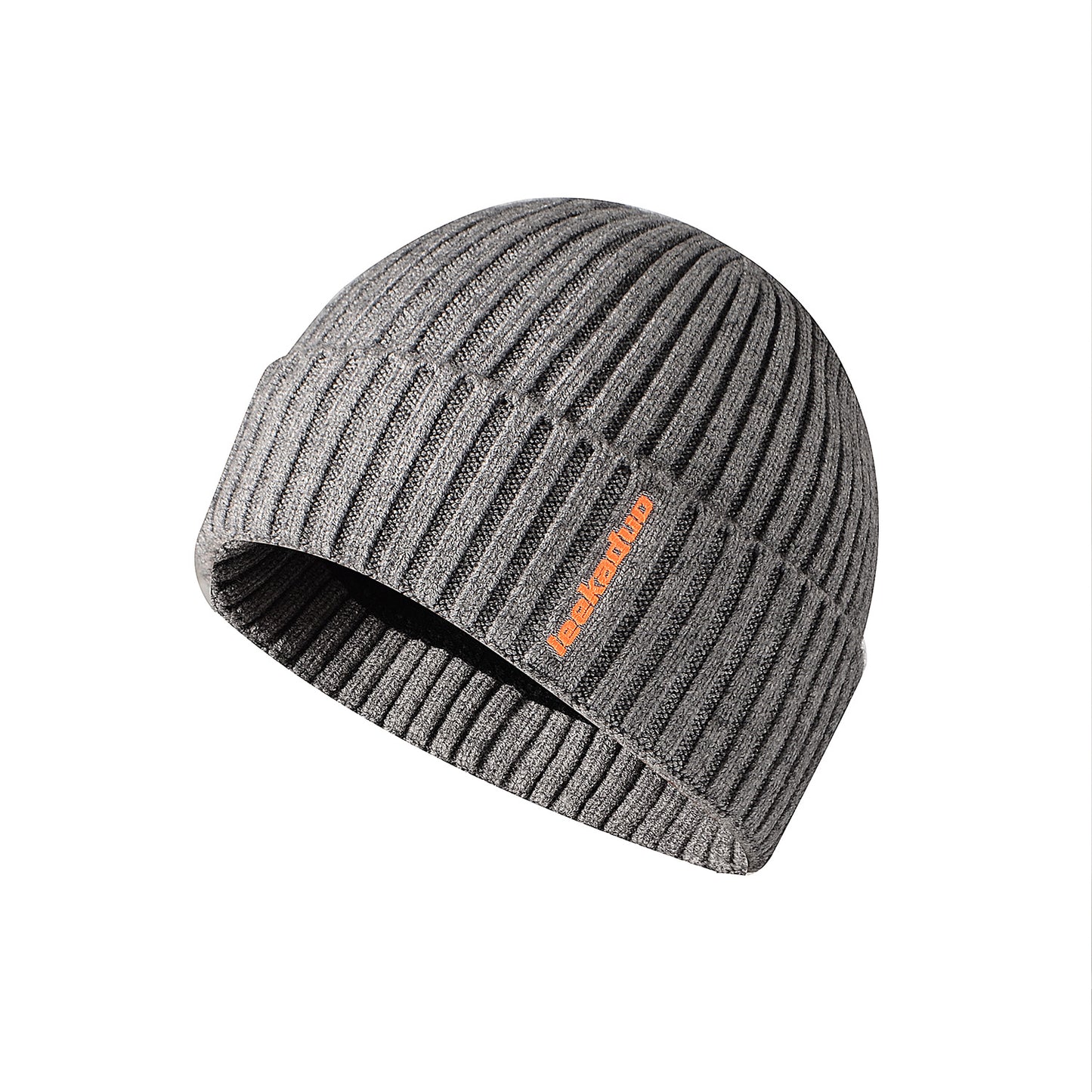 Embroidered cuffed bowler outdoor woolen knit hat