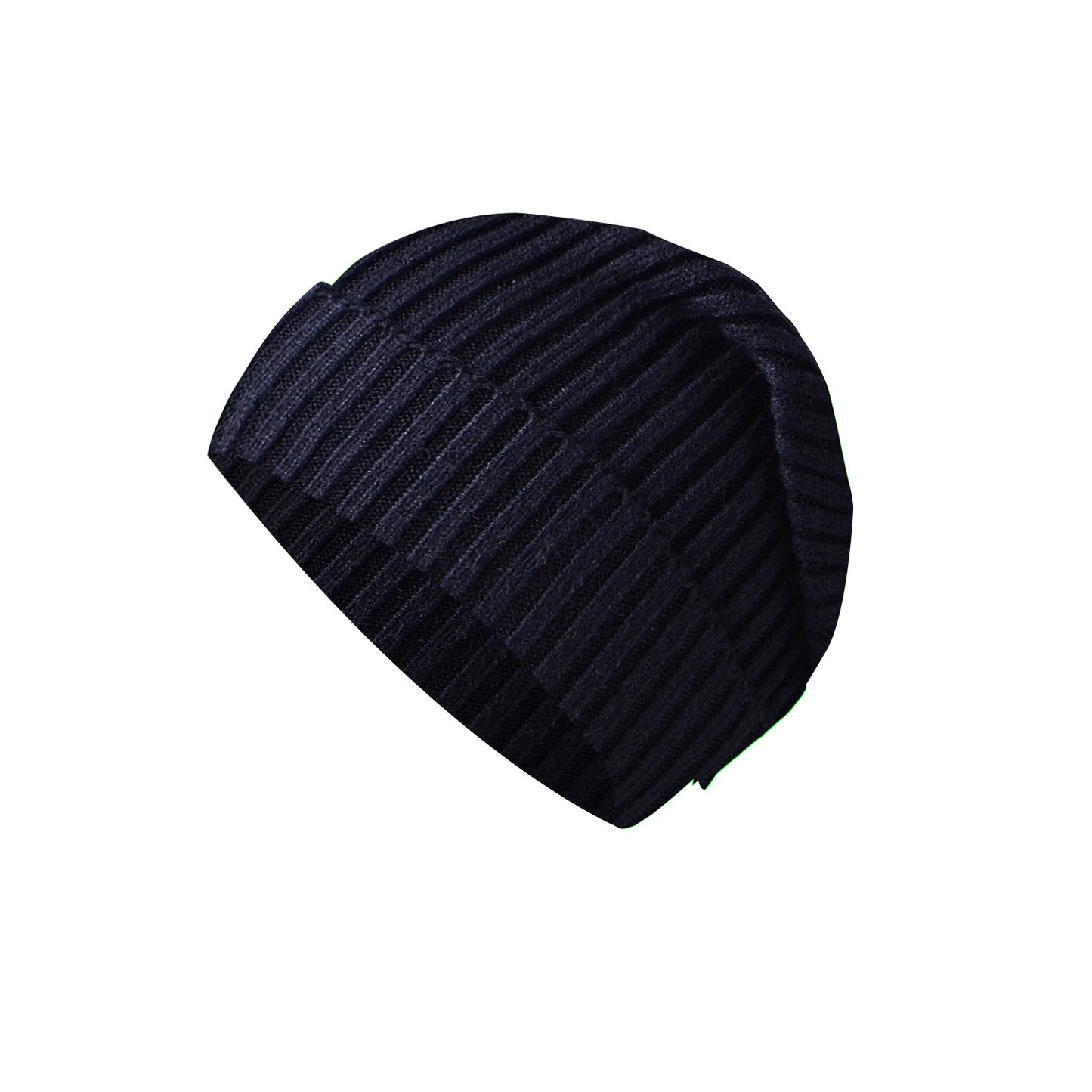 Men's Yarn knit solid color warm beanie hat