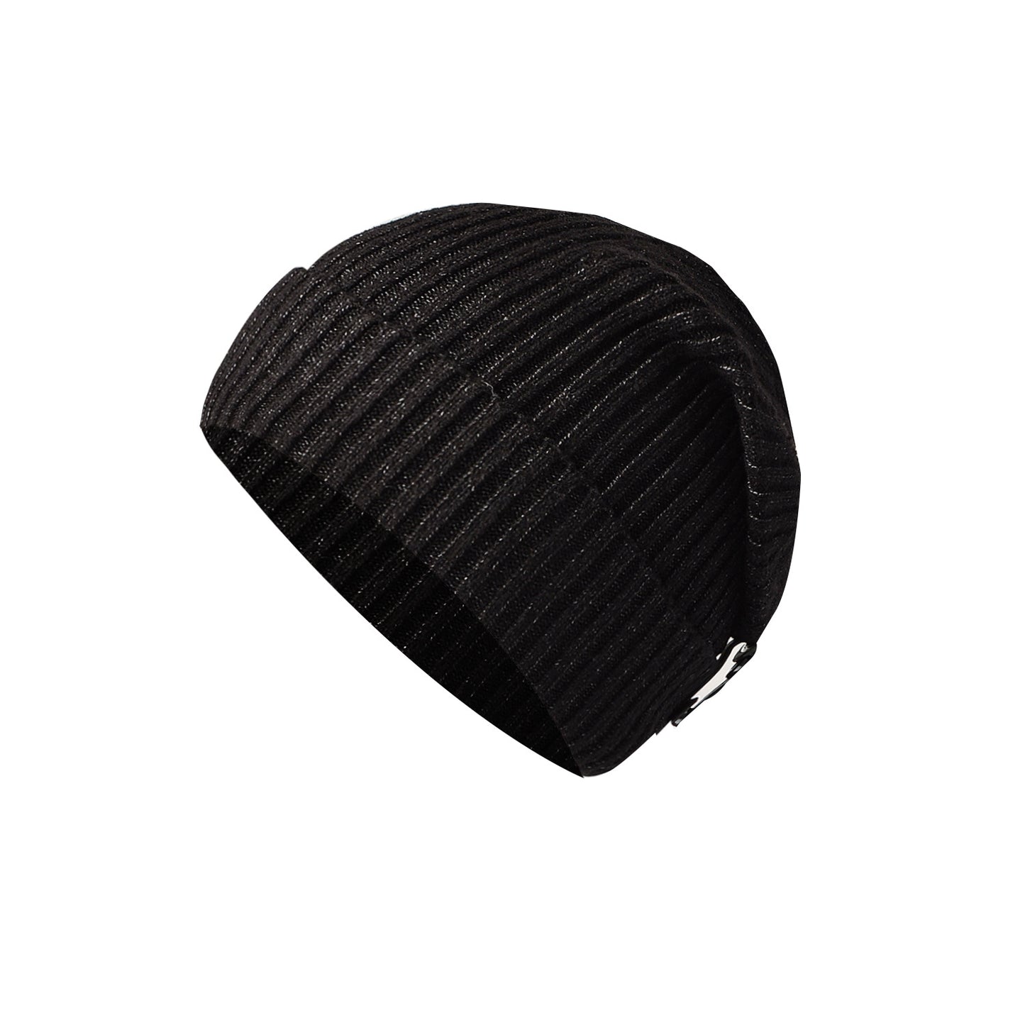 Men's Yarn knit solid color warm beanie hat