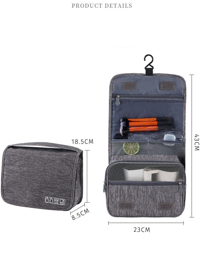 Portable cosmetic, large-capacity, multi-functional storage bag