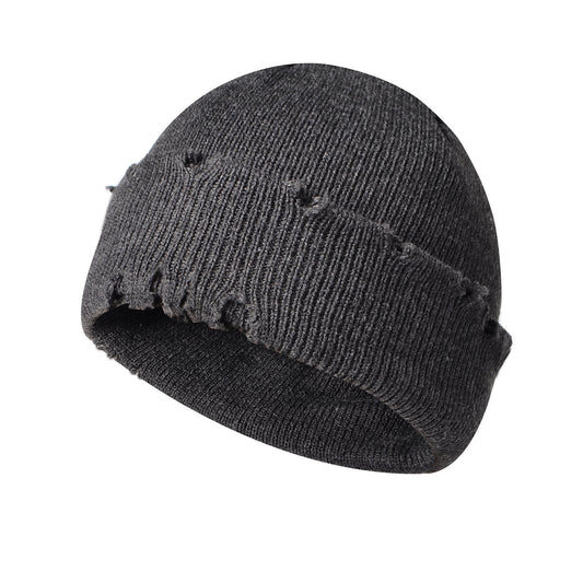 পুরুষ এবং মহিলাদের টাইড হোল বোনা শীতকালীন বেনি টুপি