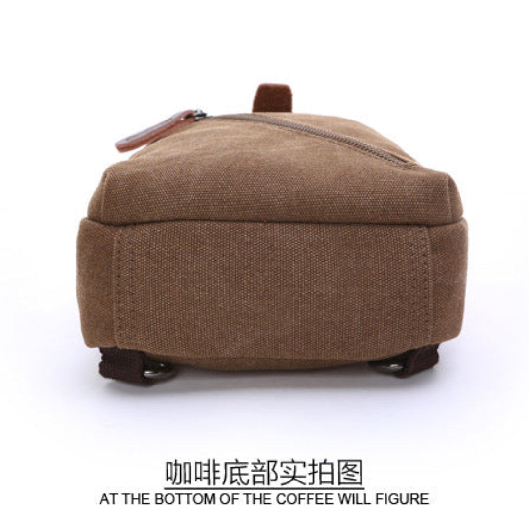 Brown fabric ottoman on a white background