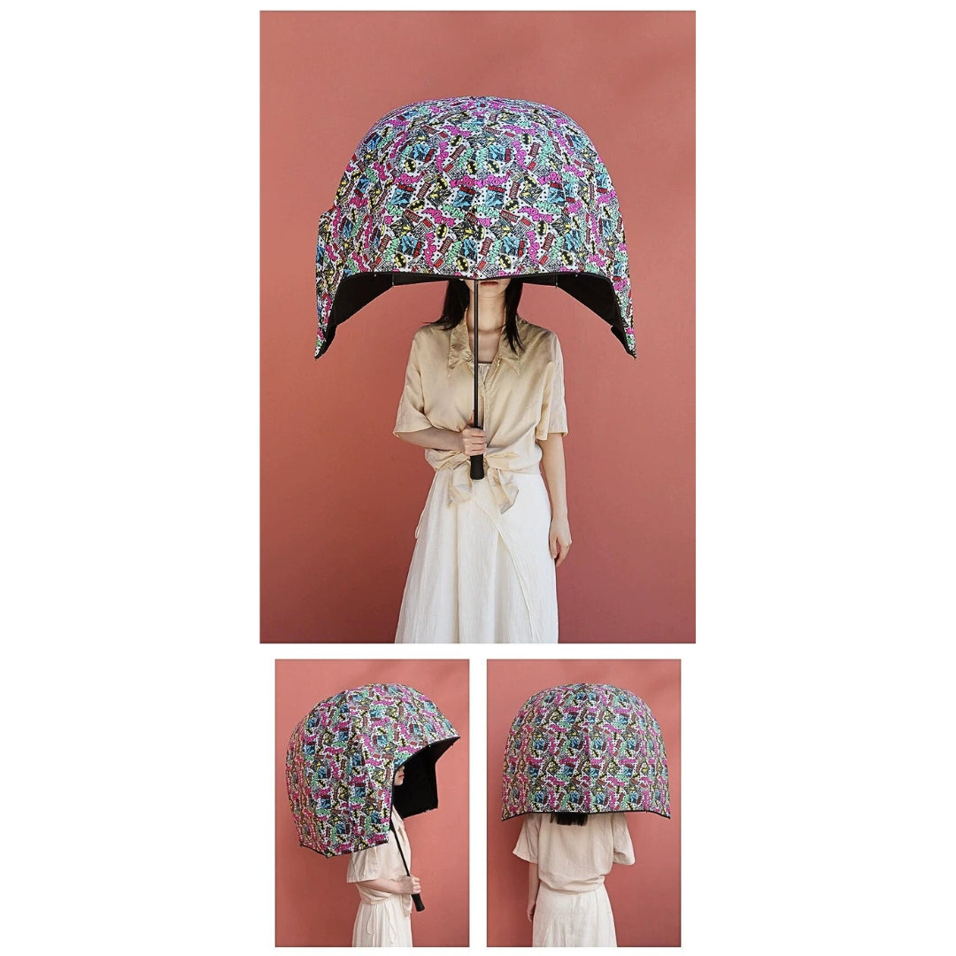 Helmet Shape umbrellas, UV and rain hats