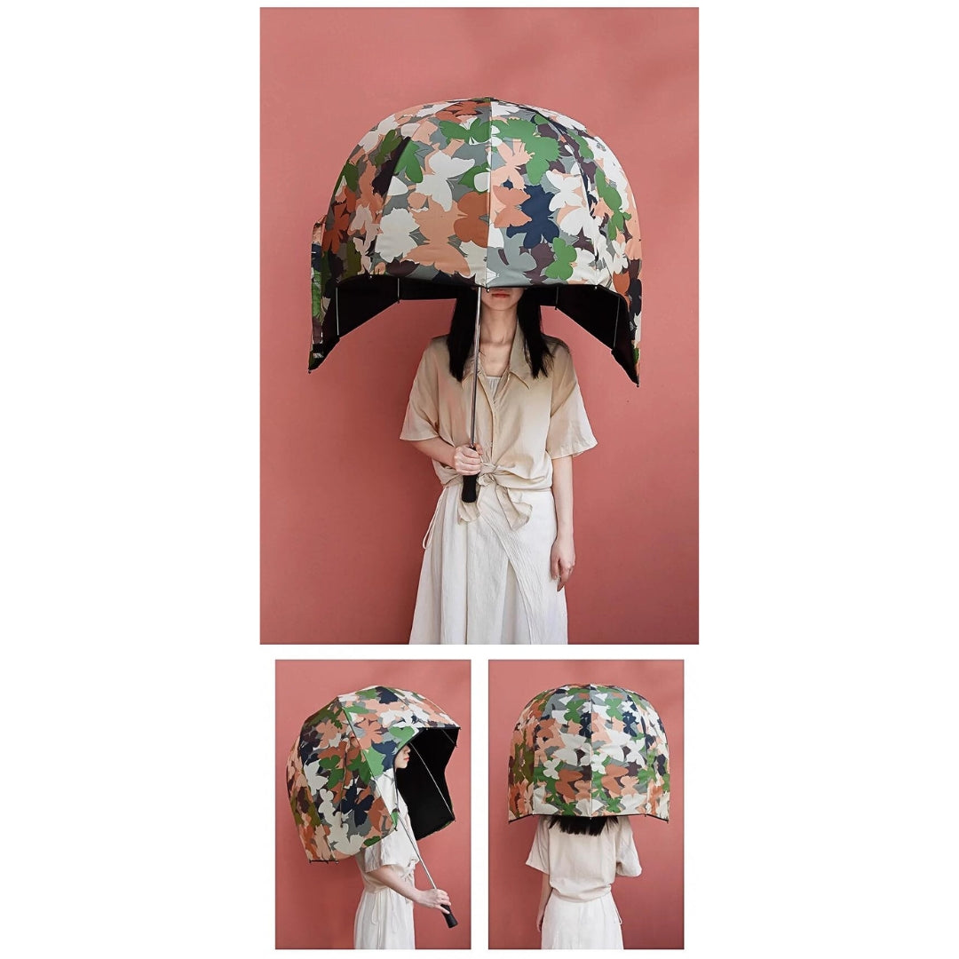 Helmet Shape umbrellas, UV and rain hats
