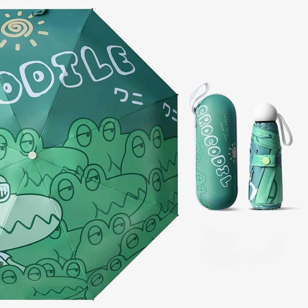 UV protection and rain dual use umbrella folding small portable pocket capsule shape umbrella