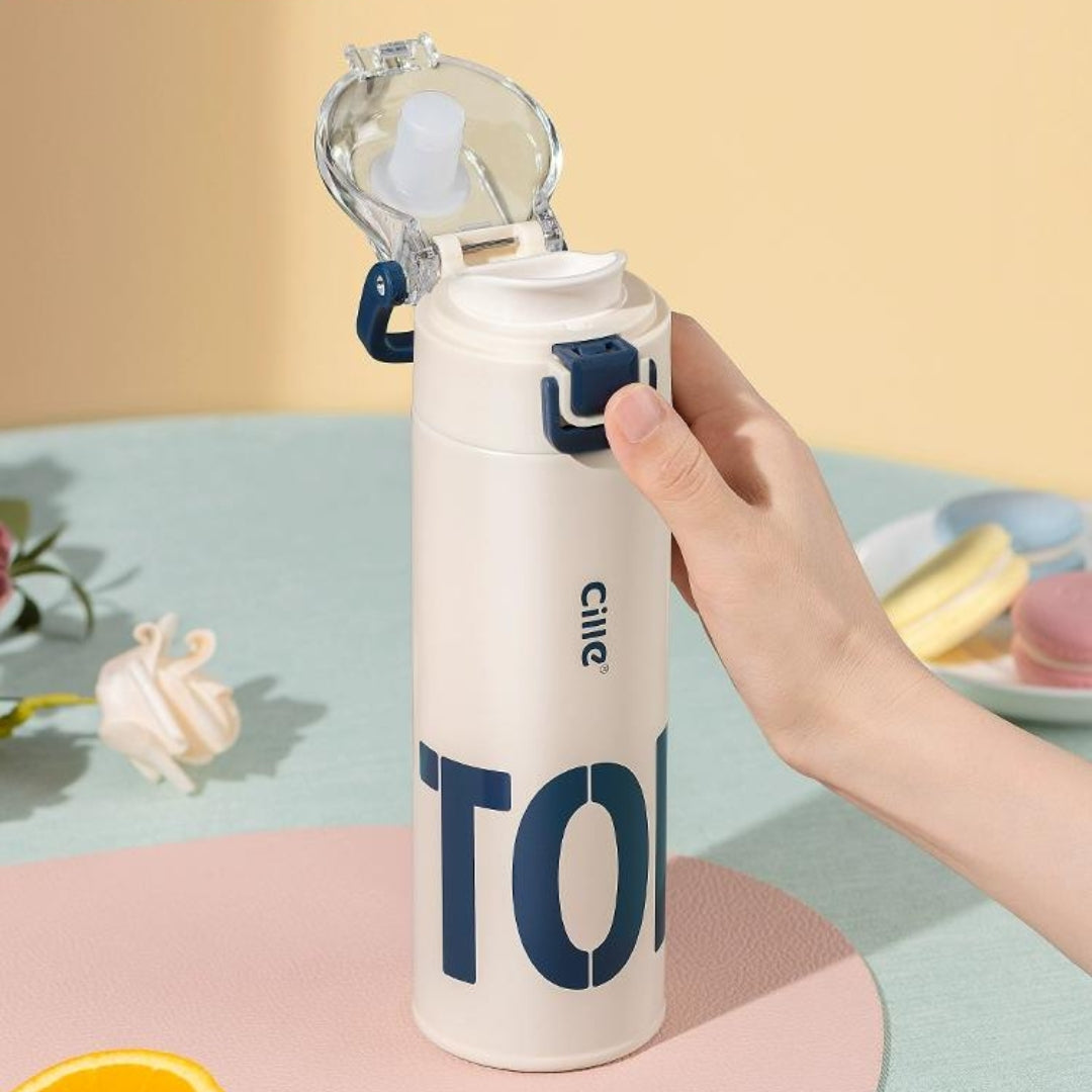 High-quality, large-capacity, colorful thermal water bottle