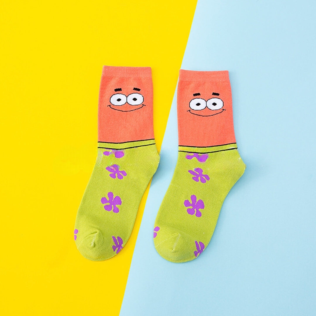Spongebob Character Summer Printed Socks