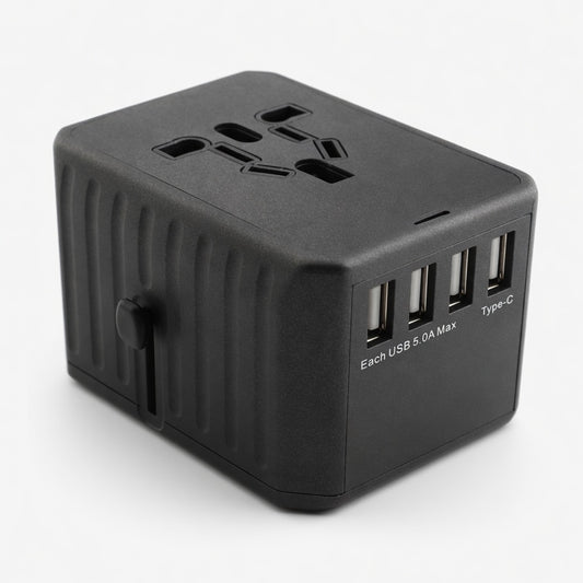 2TypeC এবং 2USB গ্লোবাল মাল্টি-ফাংশন ইউনিভার্সাল ট্র্যাভেল অ্যাডাপ্টার