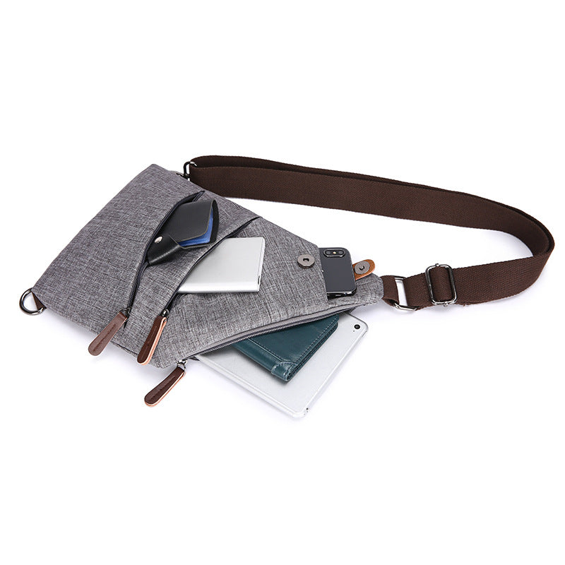 Mens Outdoor Crossbody Anti-theft Splash-proof Shoulder Bag