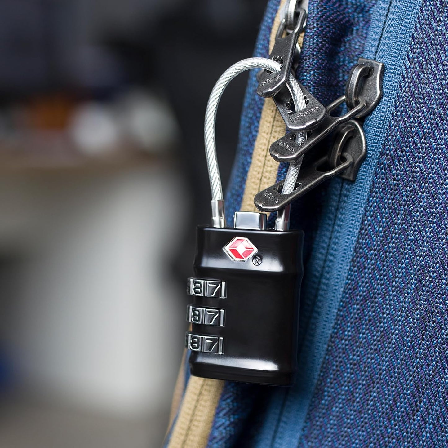 ৩ সংখ্যার স্মার্ট কম্বিনেশন ট্রাভেল লাগেজ লক।