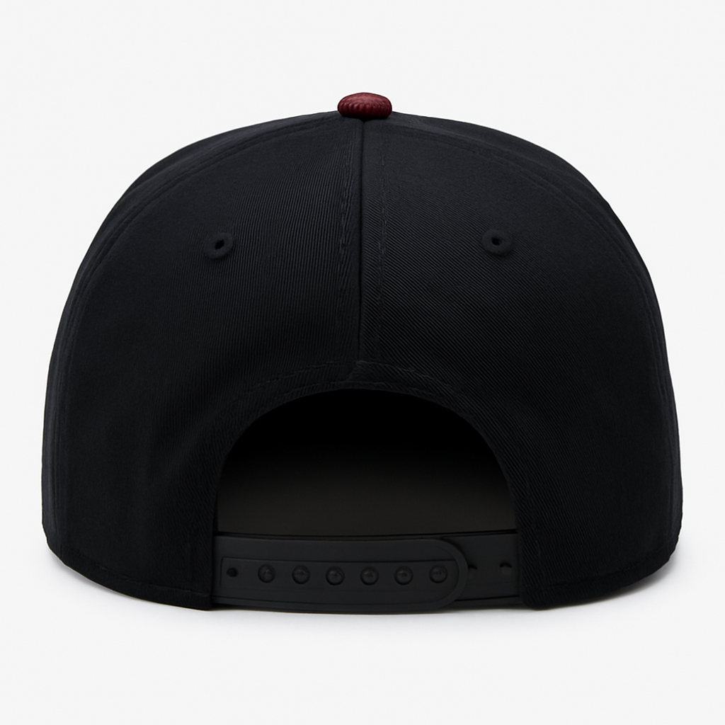 Flat Brim Streetwear Embroidered Front Snapback Cap