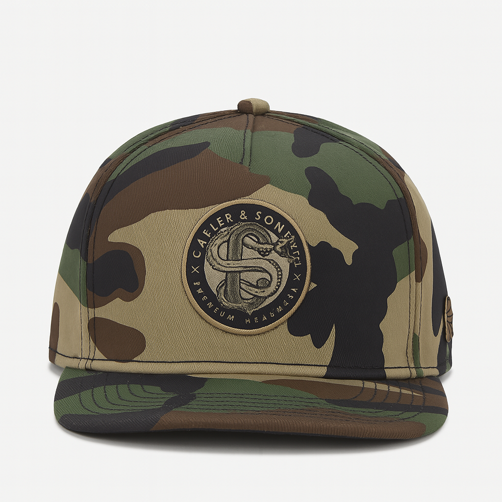 Modern Embroidered Snapback with Flat Brim