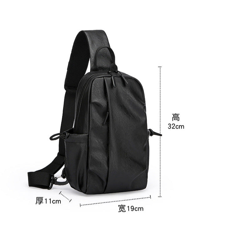 Trendy Waterproof Men’s Chest Crossbody Bag Travel Shoulder Pack