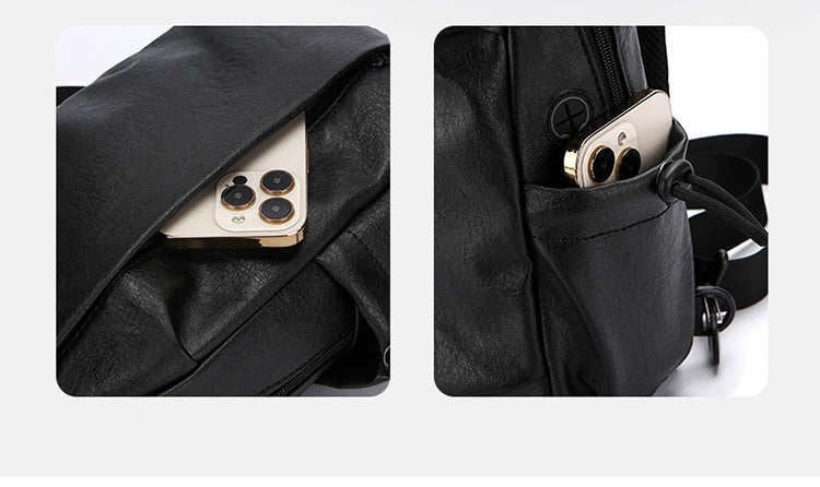 Trendy Waterproof Men’s Chest Crossbody Bag Travel Shoulder Pack