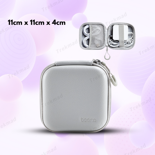 লেদার মোড়ানো সুরক্ষা পাওয়ার চার্জার, ডেটা কেবল স্টোরেজ ব্যাগ