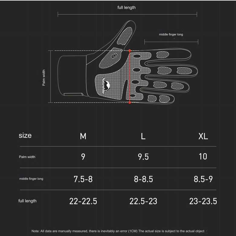 GL10 Thin Full Finger, Touch Anti-Slip Gloves