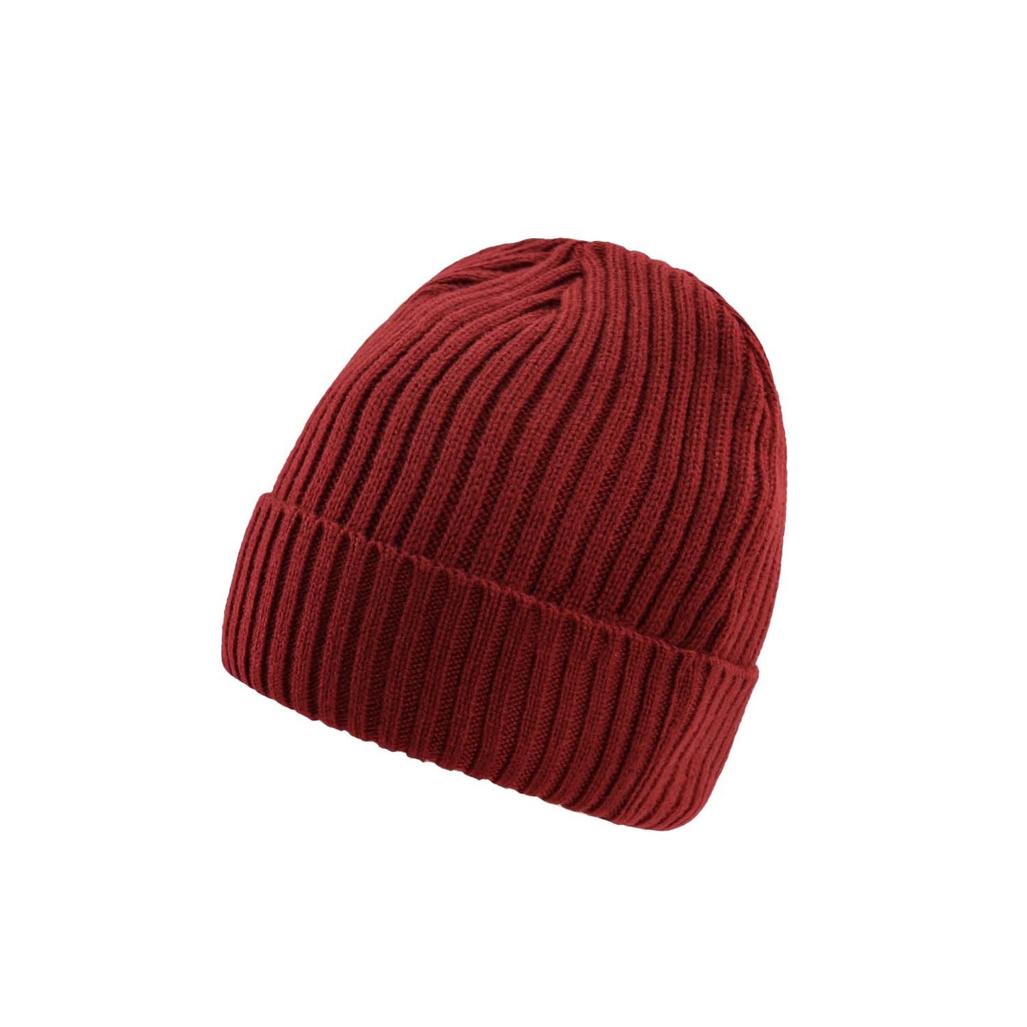 Solid color woolen big head winter double layer thickened warm cap