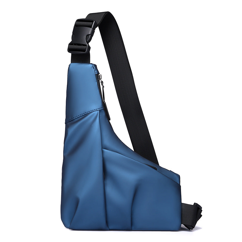 Mens Triangle Crossbody Bag Lightweight Waterproof Chest Shoulder Bag