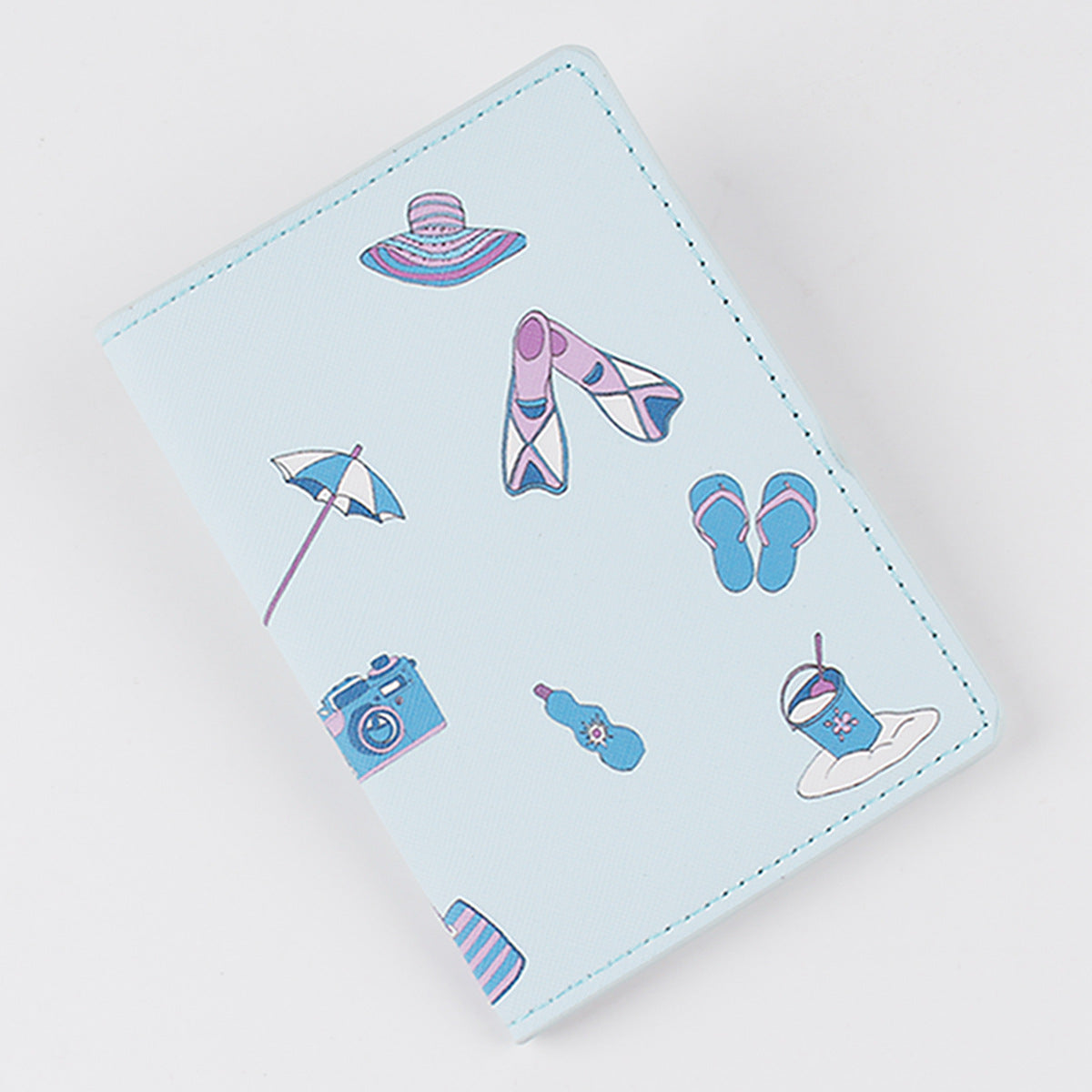 PU leather print Travel Passport Cover Card ID Holder