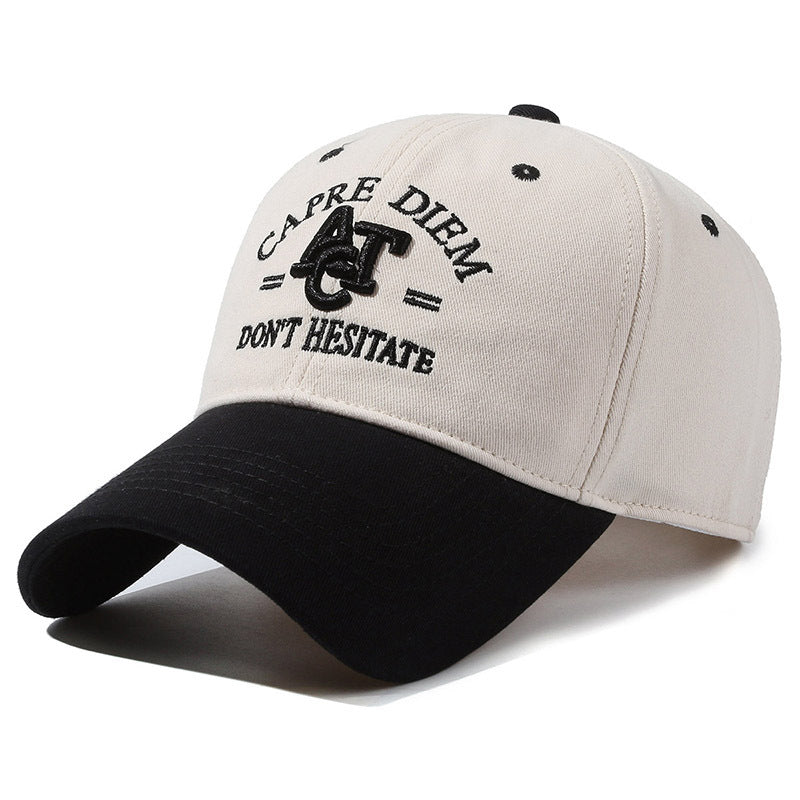Dual Color tone casual versatile small, curved brim cap.