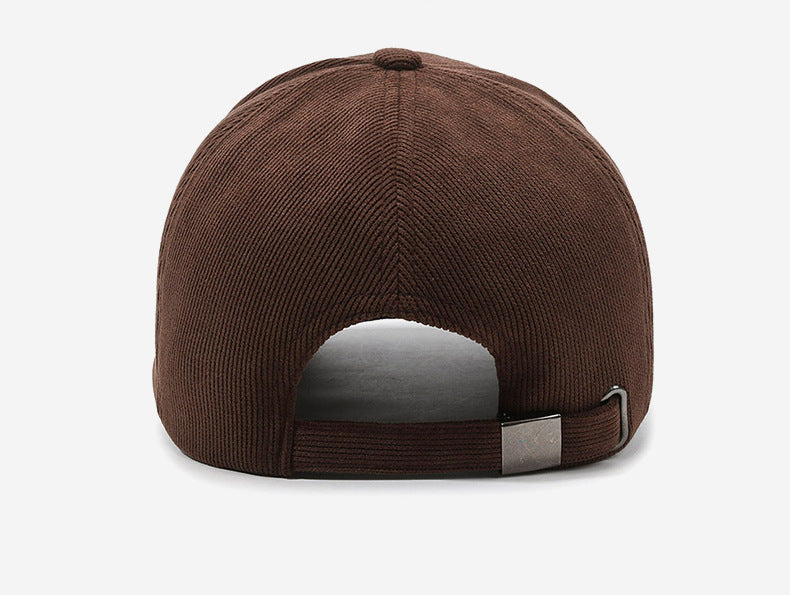 New corduroy letter embroidery baseball caps