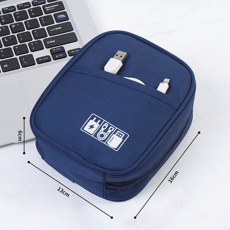 Large capacity shockproof power charger, data cable storage bag
