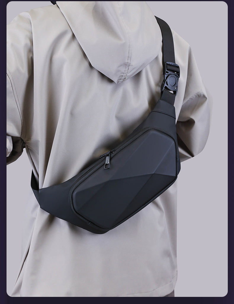 Mens Motorcycle EV Shell Waist Crossbody Shoulder Bag