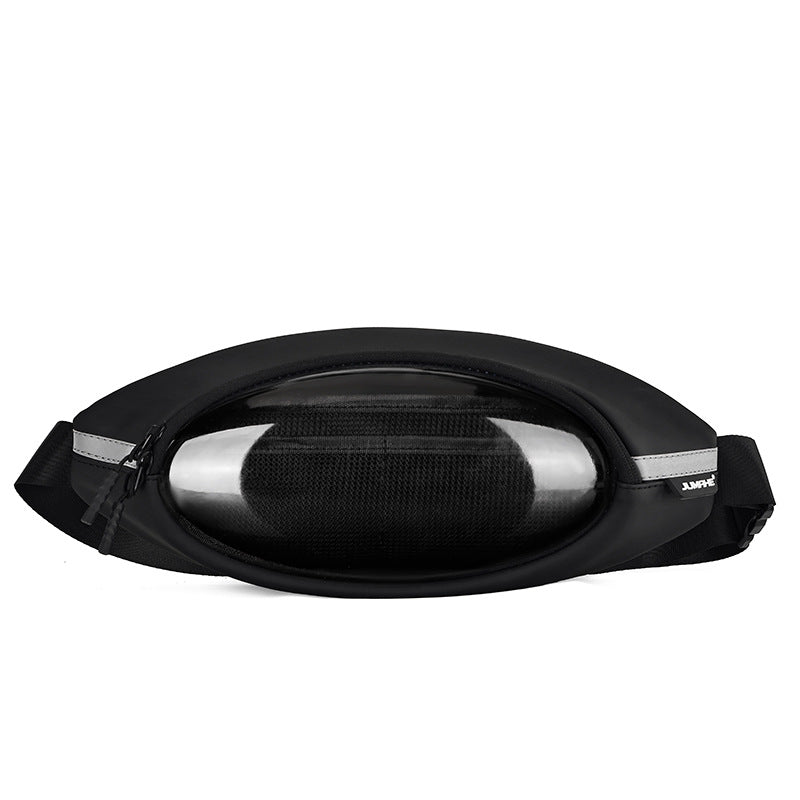 Men’s Transparent Chest Crossbody Bag Sports Fitness Travel Waist Pack