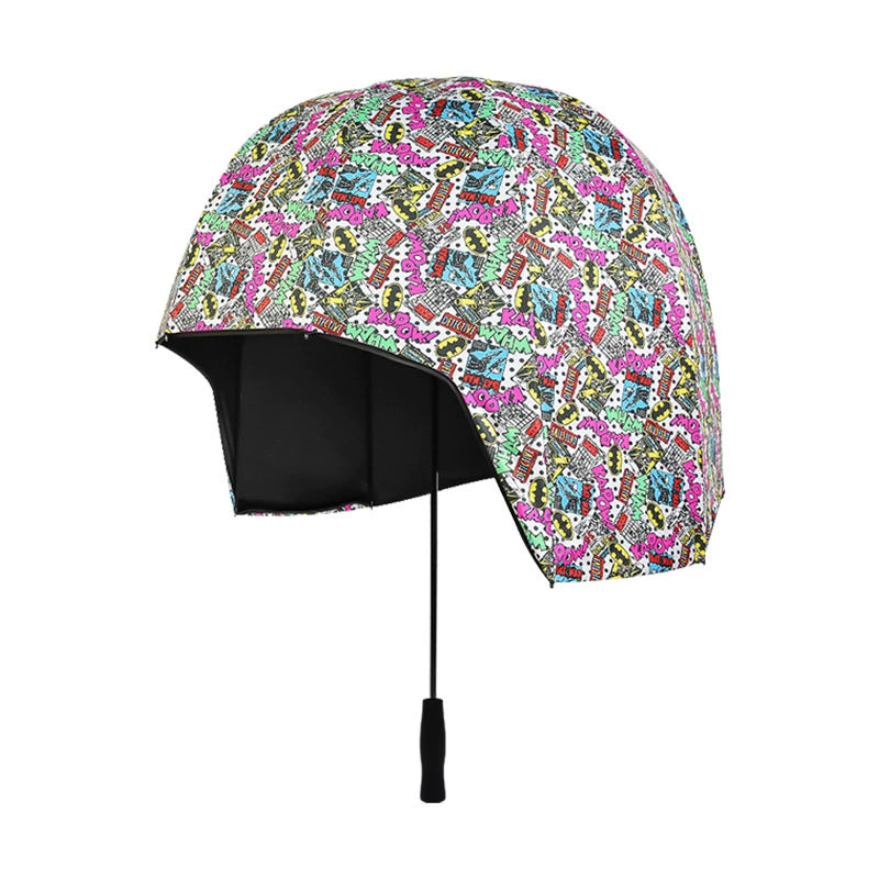 Helmet Shape umbrellas, UV and rain hats