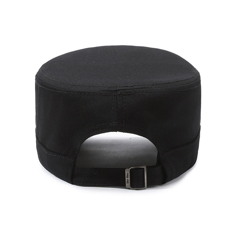Outdoor casual camo printed flat cadet cap