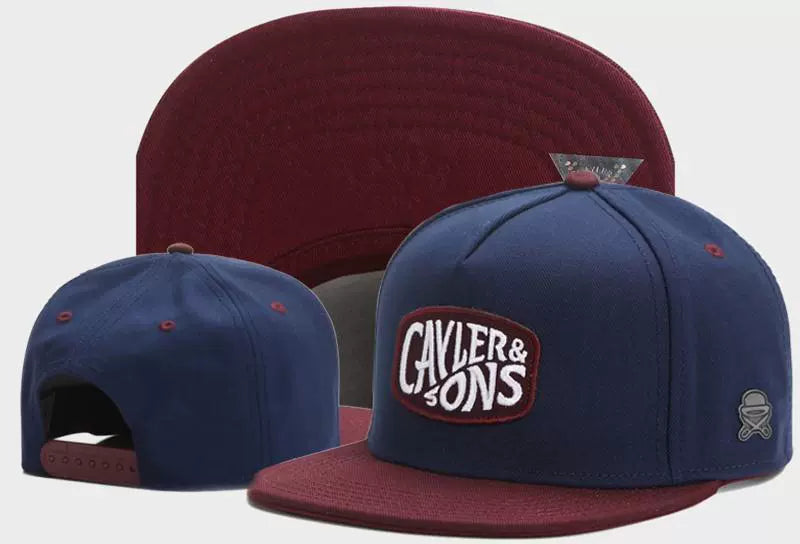 Dual Tone Classic Snapback Hat with Premium Embroidered Front Panel Logo