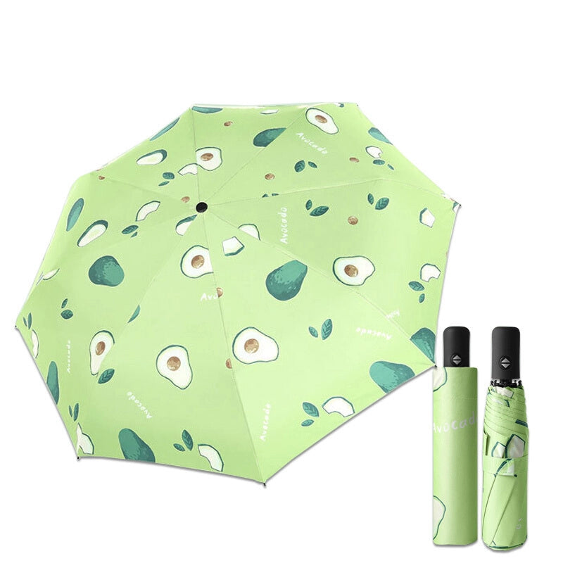Automatic folding sun protecting large umbrella