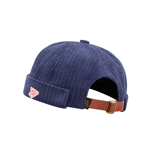 Corduroy men's winter sailor melon skin hat