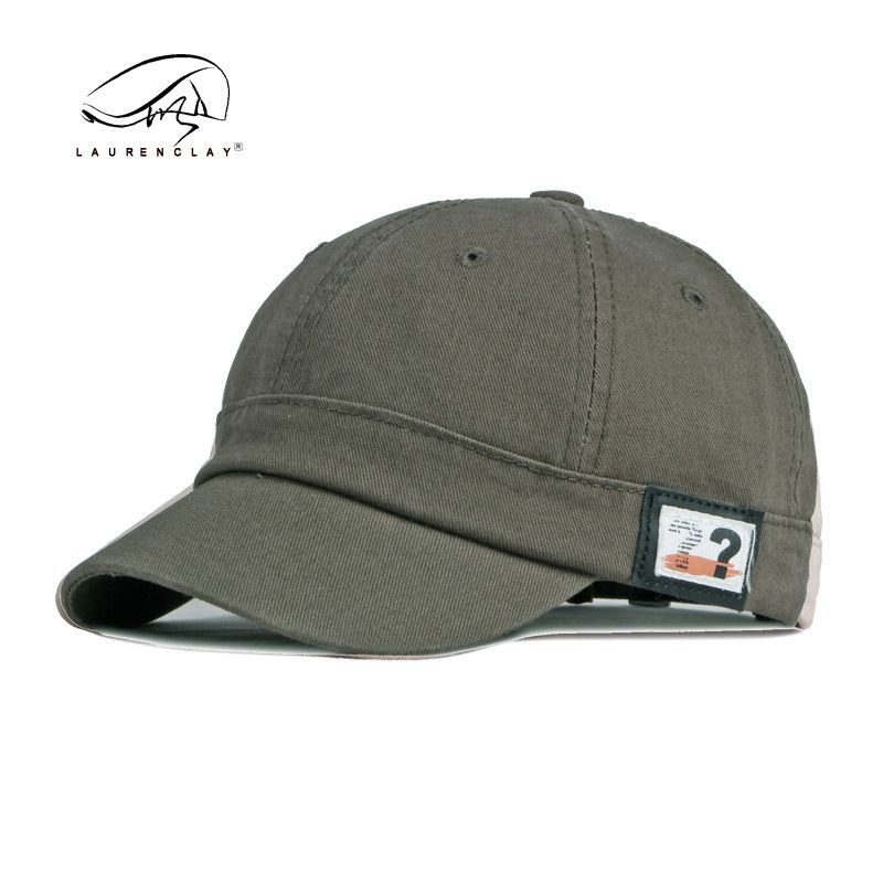 Short brim casual and versatile outdoor baseball cap