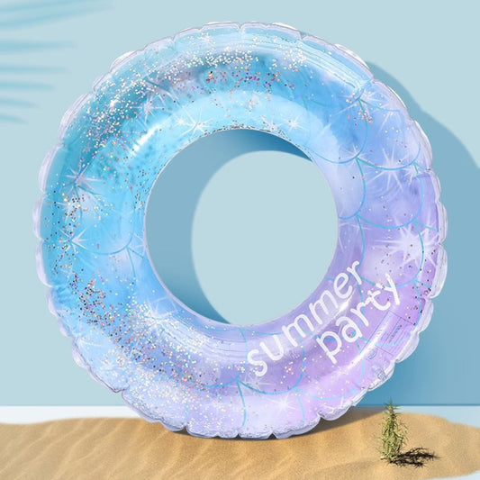 Durable Thickened Inflatable Swimming Ring for Kids and Adults Water Fun