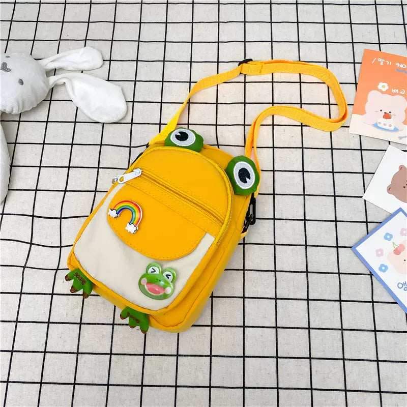 Cartoon crossbody bag for women with adjustable shoulder strap