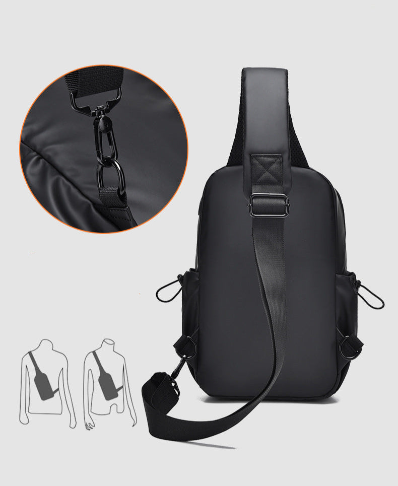 Waterproof Travel Chest Bag Mens Crossbody Shoulder Sling Pack