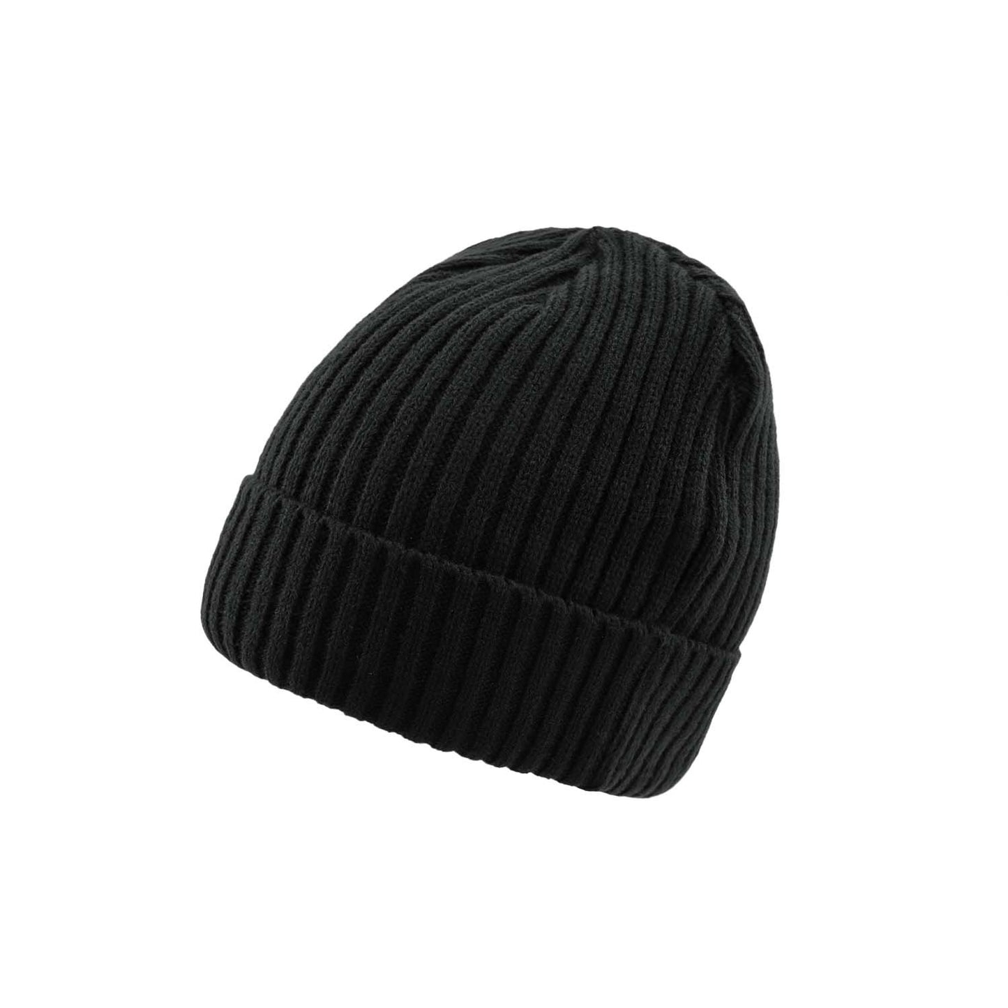 Solid color woolen big head winter double layer thickened warm cap