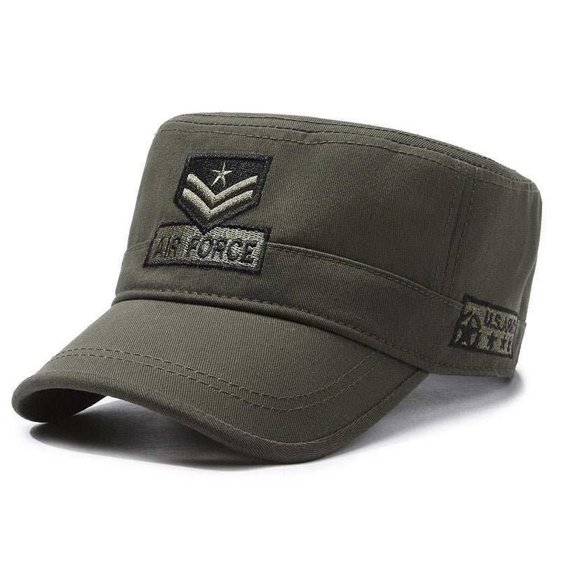New outdoor embroidered flat cadet cap