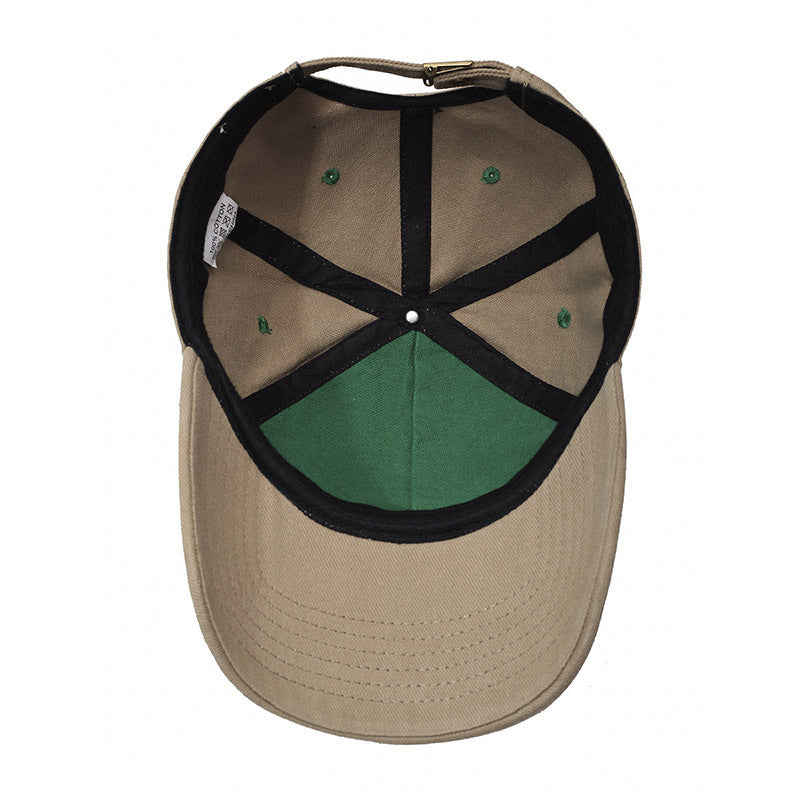 Letter embroidery large brim outdoor baseball cap