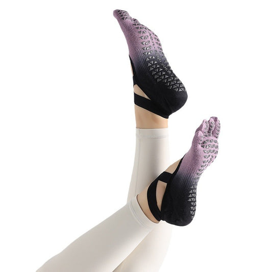 অ্যান্টি স্লিপ শর্ট টিউব অদৃশ্য মহিলাদের যোগ মোজা