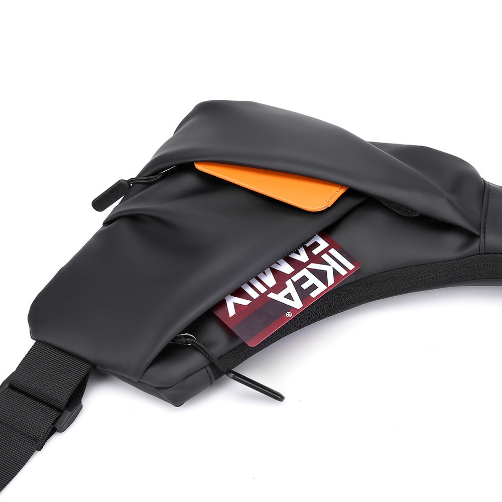 Mens Triangle Crossbody Bag Lightweight Waterproof Chest Shoulder Bag