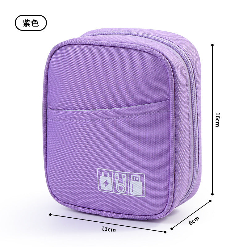 Large capacity shockproof power charger, data cable storage bag