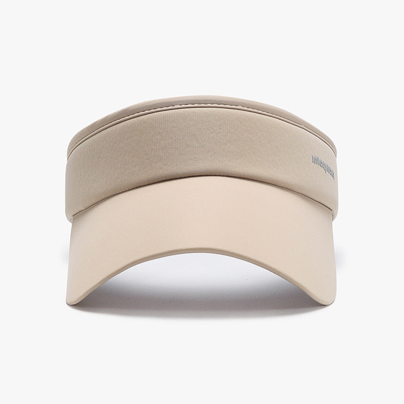 Anti-ultraviolet large brim running empty top sunshade cap