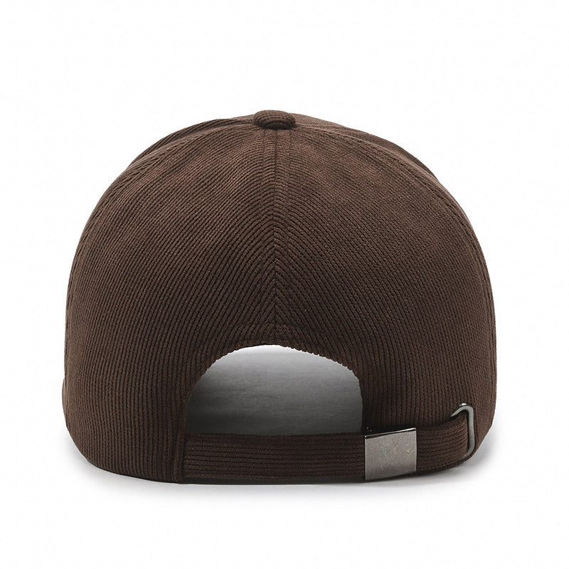 New corduroy letter embroidery baseball caps