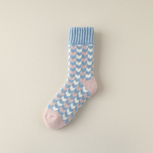 ঘন টেরি নন-ফ্রিজিং, শ্বাস-প্রশ্বাসের জন্য উপযুক্ত শীতকালীন মোজা