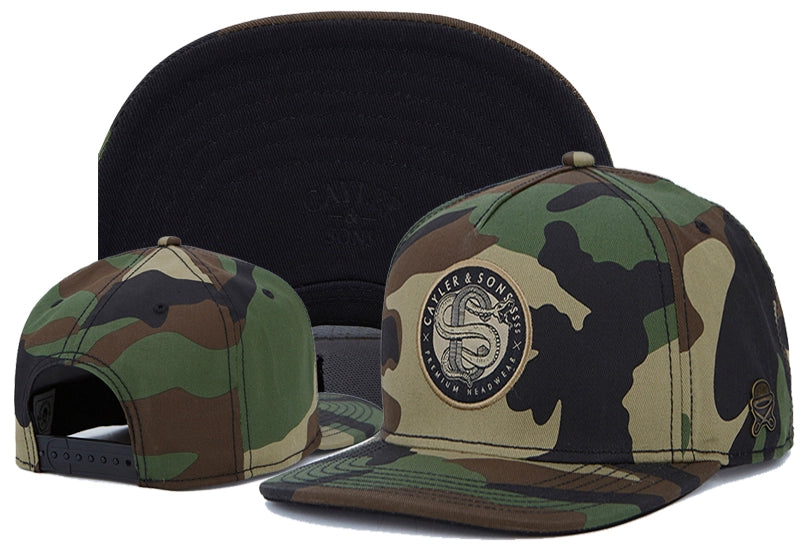 Modern Embroidered Snapback with Flat Brim